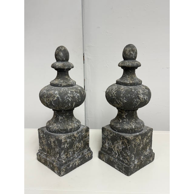 Aidan Gray Architectural Finials, Pair For Sale - Image 4 of 12