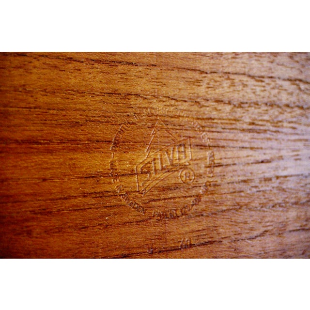 Black Side Table in Teak Plywood from Silva, Sweden, 1960 For Sale - Image 8 of 9