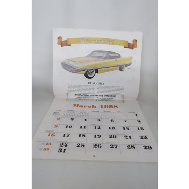 Automemories Classic Car 2014 Calendar Retro Styled 1958 Vintage Auto Art 4706b For Sale - Image 18 of 18