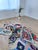 Multicolor Diamond Handwoven Wool Moroccan Boujaad Rug For Sale - Image 9 of 12