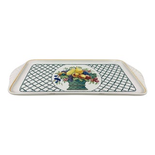 Vintate Villeroy & Boch "Basket" Large Sandwich Tray, Germany For Sale