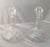 A fine pair of large crystal drinks decanters or ship's decanters for wine, whiskey, and spirits, designed by Nils...
