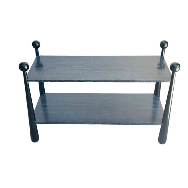 Mid-Century Modern Mid 20th Century Two Tiered Console Table in the Manner of Jean Royère For Sale - Image 3 of 13