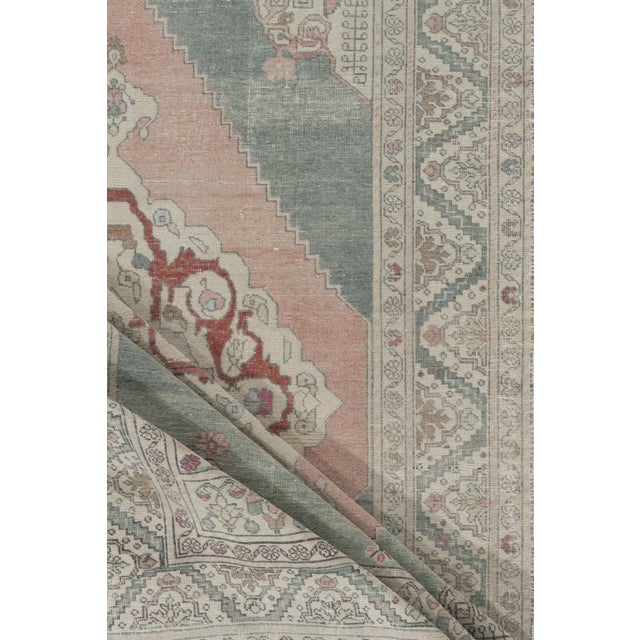 Turkish Vintage Turkish Oushak Area Rug 5ft 2in X 8 For Sale - Image 3 of 11