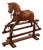 Polychrome Wooden Rocking Horse, 1800s For Sale