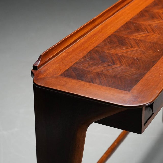 Console in Walnut and Cherrywood attributed to Ico & Luisa Parisi, Italy, 1950s For Sale - Image 13 of 16