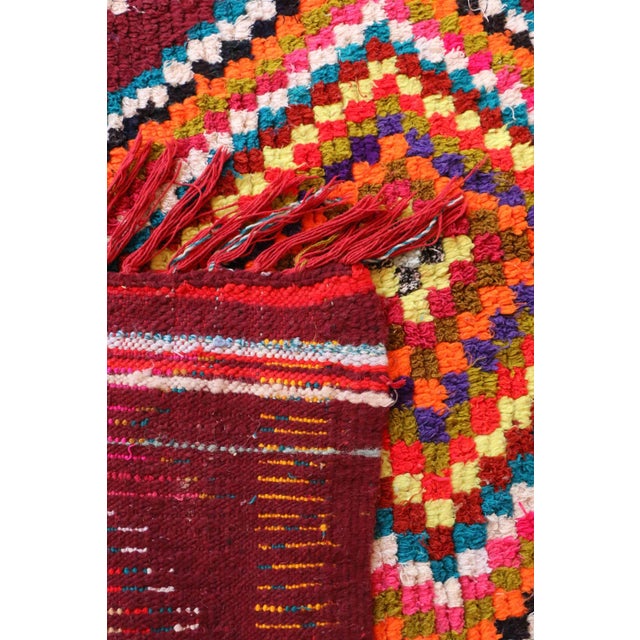 1990s Moroccan Boho Rug - 4'2" X 7'2" Ft For Sale - Image 5 of 6