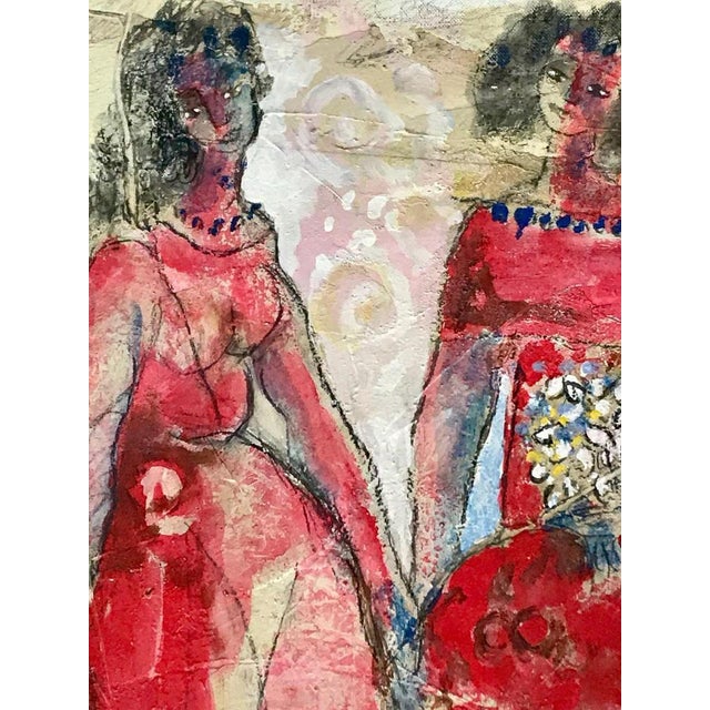 Modern Yoel Benharrouche, Ballad for the Joy of Living, Oil on Canvas, 2005 For Sale - Image 3 of 5