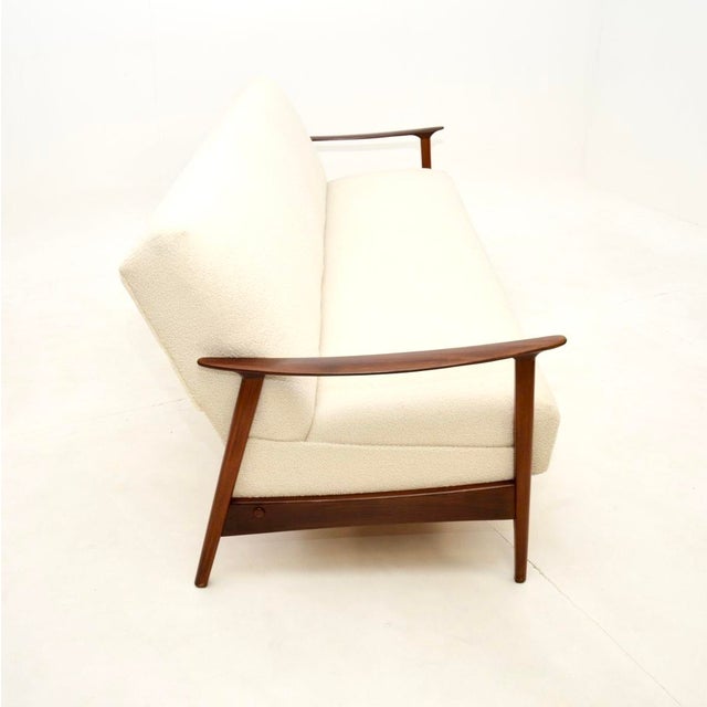 Vintage Danish Afrosia Sofa Bed, 1960s For Sale - Image 6 of 13
