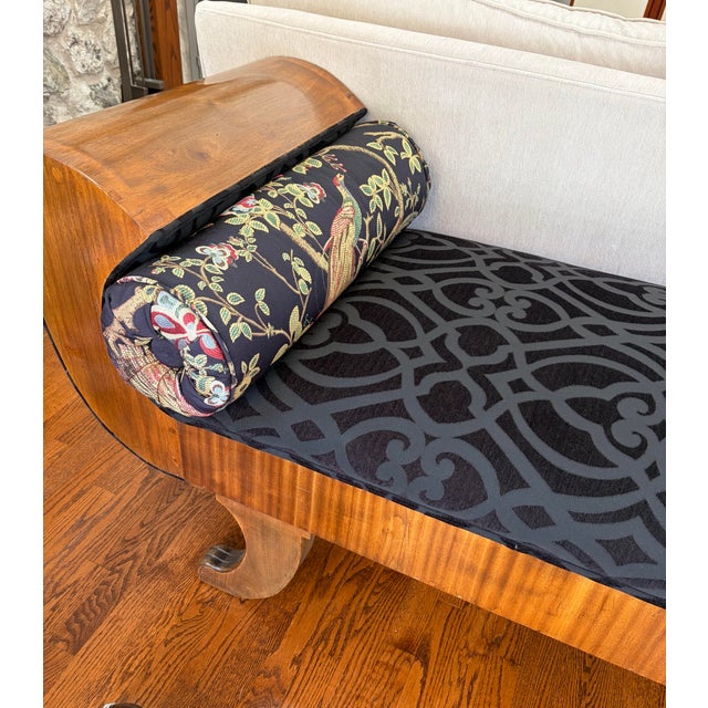 1990s Art Deco Biedermeier Empire Backless Sofa/Daybed For Sale In New York - Image 6 of 12