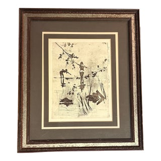 1970’s Original Impressionist Nude Swimmers Etching “The Bathers” by Anthony Michael Autorino For Sale