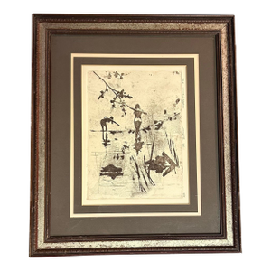 1970’s Original Impressionist Nude Swimmers Etching “The Bathers” by Anthony Michael Autorino