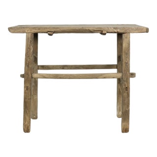 Matthew Izzo Home Small Reclaimed Solid Wood Village Console For Sale