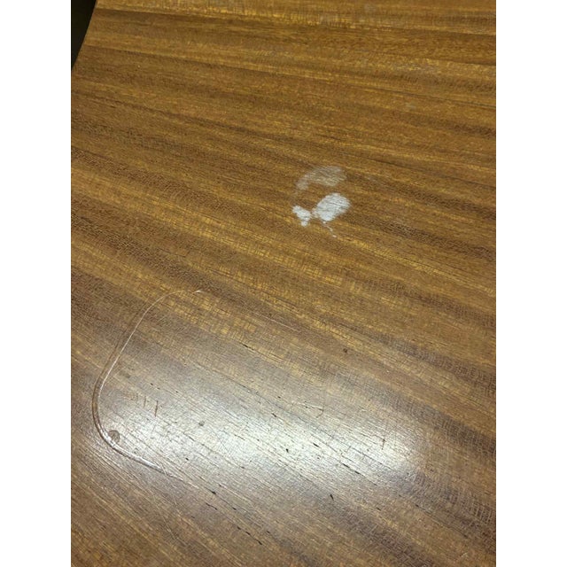 Wood Round Coffee Table, 1950s For Sale - Image 7 of 8