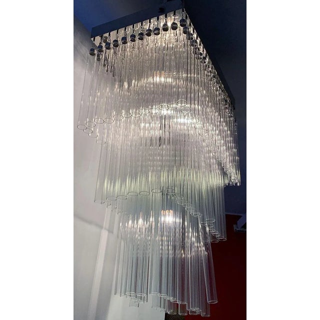 1970s Glass Tube Ceiling Lamp, 1970s For Sale - Image 5 of 13