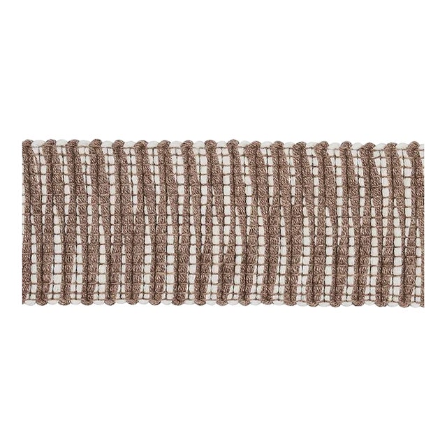 Sample - Schumacher Pierce Tape Indoor/Outdoor in Neutral For Sale