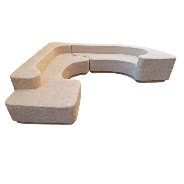 Vintage Lara Sofa in White Bouclé by Roberto Pamio for Stilwood, 1970s For Sale - Image 18 of 18