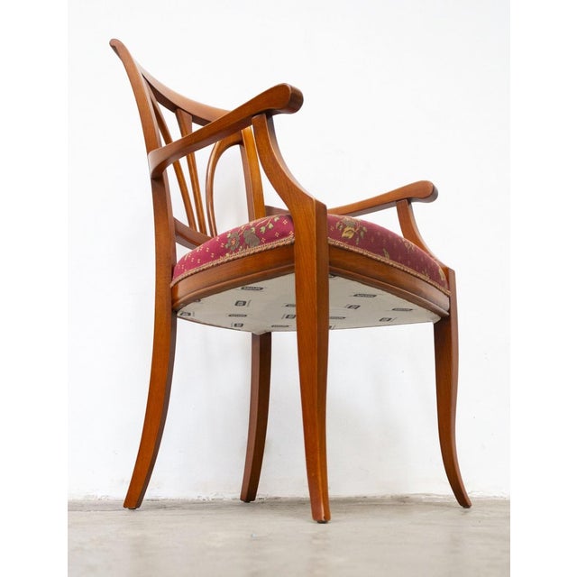 Selva Padded Chair with Armrests in Beech For Sale - Image 11 of 13