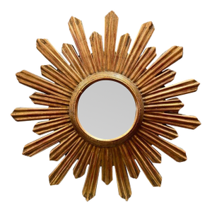 Italian Carved and Giltwood Sunburst Mirrors