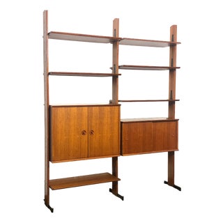 Vintage Two-Bay Bookcase, 1960s For Sale