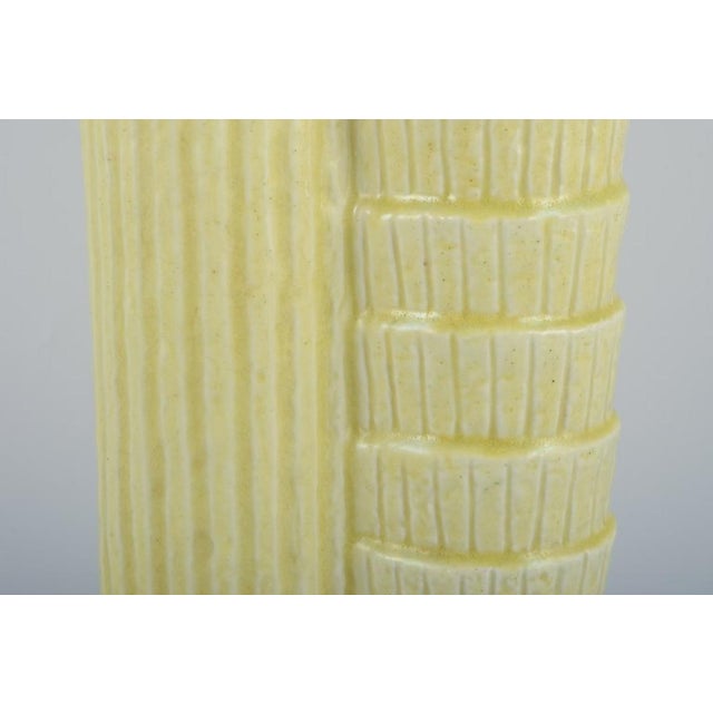 Two-Part Ceramic Vase in Chamotte Clay by Gunnar Nylund for Rörstrand, Sweden For Sale - Image 5 of 9