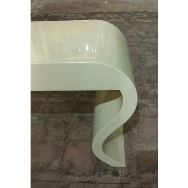 Karl Springer Style Lacquered Goat Skin Console Table ... (640 x 640 Pixel)