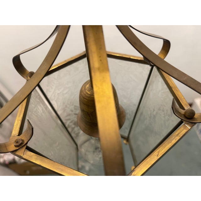 Vintage Bronze Light Pendant, 1950s For Sale - Image 9 of 12