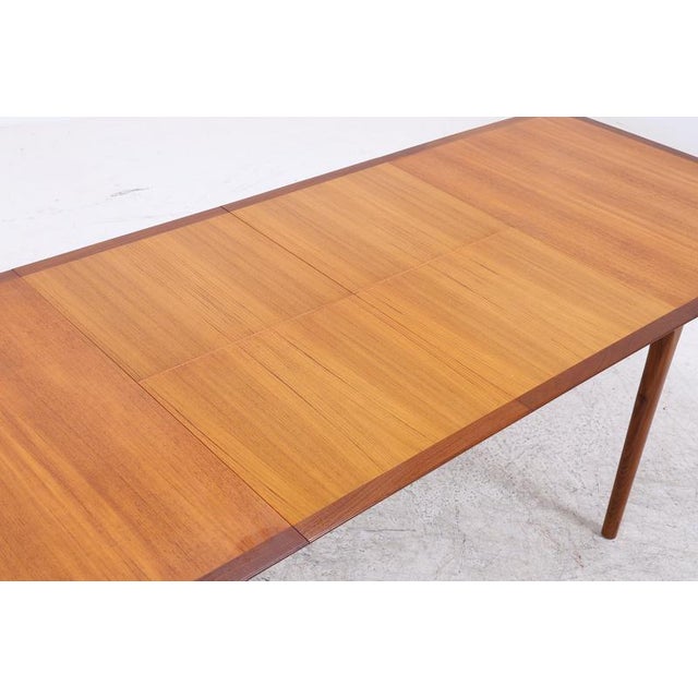 Wood Mid-Century Extendable Dining Table in Teak from Lübke For Sale - Image 7 of 16