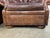 Wood Pair of English Library Club Chairs in Hand-Finished Cognac Leather For Sale - Image 7 of 18