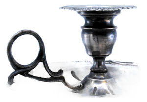 Relieved Silver Paddle with Shell Shape.