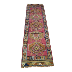Vintage Handmade Turkish Runner