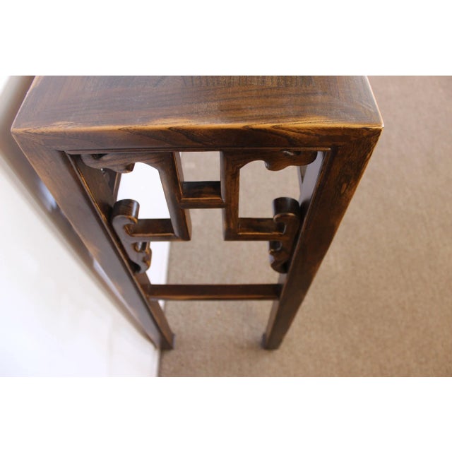 Brown Carved Console Table For Sale - Image 8 of 10
