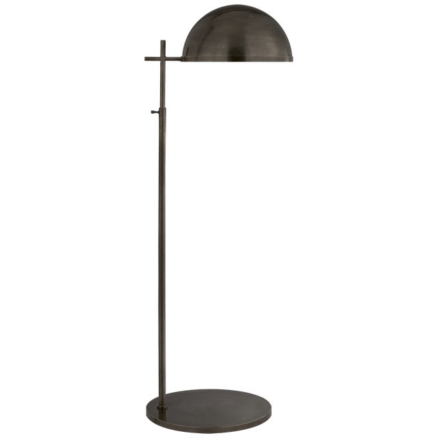 Kelly Wearstler for Visual Comfort Signature Dulcet Medium Pharmacy Floor Lamp in Bronze with Bronze Shade For Sale