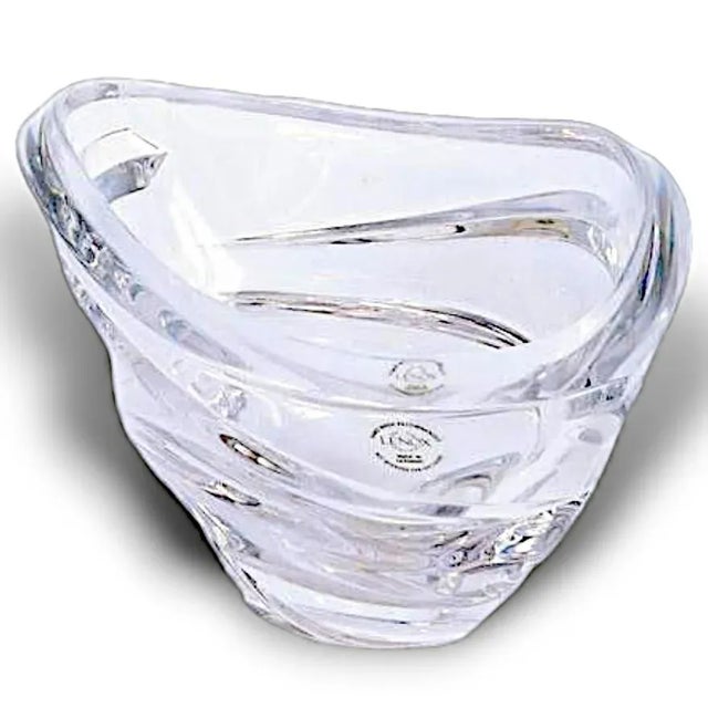 Mid-Century Modern Bowl Vintage Lenox Crystal Bowl Ovations Collection For Sale - Image 3 of 5