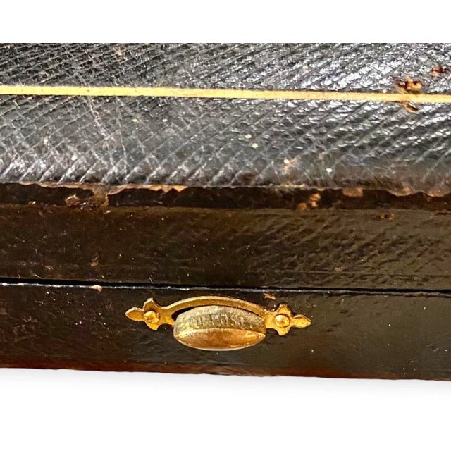 Antique Daubree Silver Vermeil Ice Cream Shovels/Spoons in Presentation Case- Set of 4 For Sale - Image 9 of 12