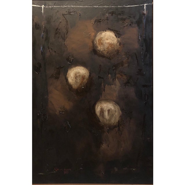 1990s David Rankin, Australian Abstract Expressionist Oil Painting, 1990 For Sale - Image 5 of 12