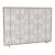 Aged Silver Fig Leaf Fireplace Screen Iron For Sale