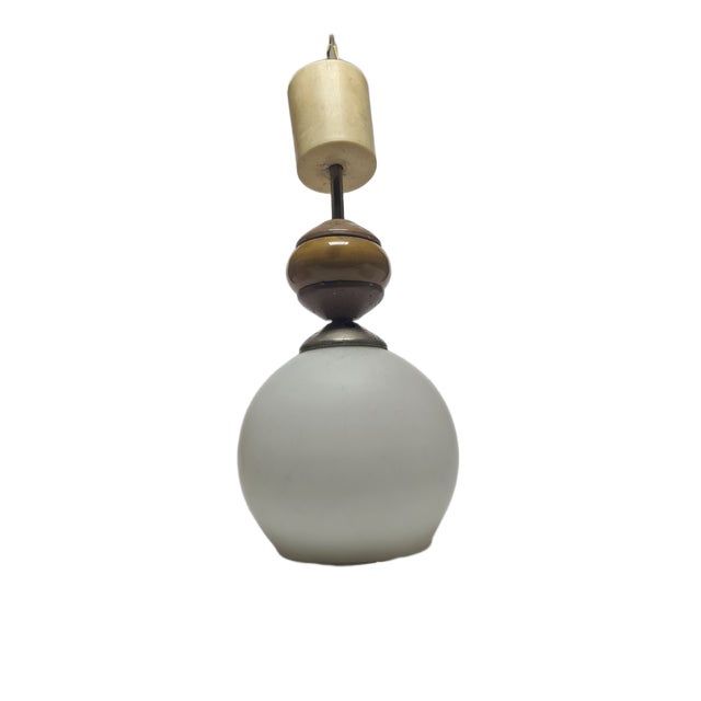 Postmodern Communist Pendant Lamp, Poland, 1970s For Sale - Image 3 of 6
