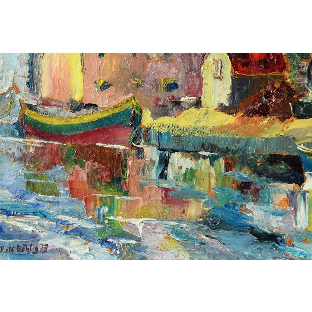 Rolf Böhlig, Expressive River Landscape, 1973, Oil Painting For Sale - Image 7 of 10