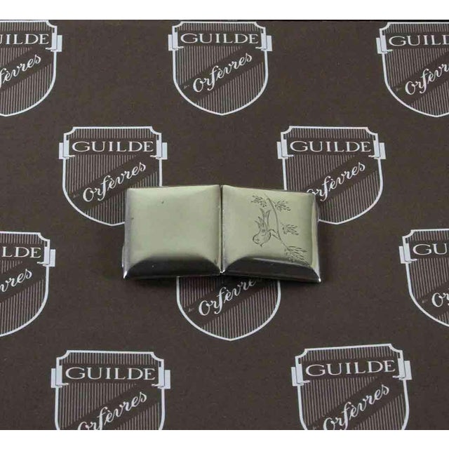 Silver Sterling Silver Miniature Hinged Photo Box. For Sale - Image 8 of 8