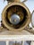Louis XVI style mantel clock and floral candelabra. For Sale - Image 4 of 9