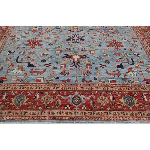 Textile Handwoven Serapi Style Area Rug 10’1″ X 13’10” For Sale - Image 7 of 11