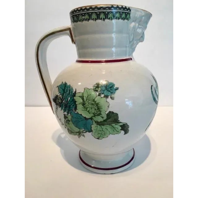 Very unusual Antique Pitcher with aspects of the Aesthetic Movement and Classical period.