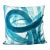 Contemporary Abstract Teal Blue Painting Pillow Cover For Sale