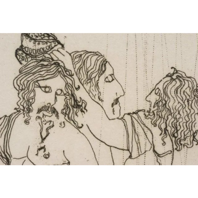 Figurative Viintage "Tivoli" by Urban 19/50 1969 Engraving For Sale - Image 3 of 11