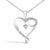 Celebrate the timeless bond with your mother with this exquisite .925 sterling silver heart pendant necklace, epitomizing...