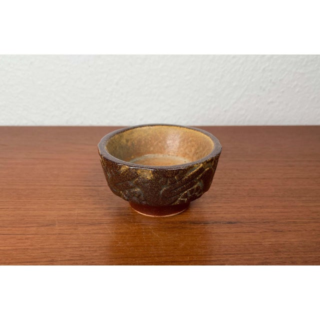 Ceramic Mid-Century Modern Danish Studio Pottery Candleholder from Michael Andersen Keramik, Bornholm, 1960s For Sale - Image 7 of 12