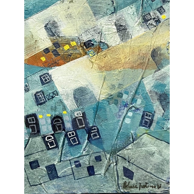 1990s Helena Justino, Landscape, 1993, Mixed Media For Sale - Image 5 of 7