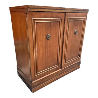 Henry P. Glass Mid 20th Century Walnut Dry Bar by Saginaw Furniture For Sale