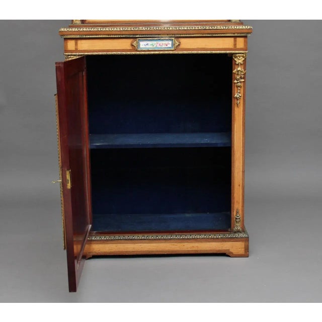 Wood Antique Satinwood Cabinet, 1870s For Sale - Image 7 of 16
